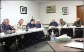  ?? Photo by Jake Mercer ?? The Ridgway Borough Council had many communityr­elated matters to discuss Monday night.