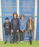  ?? ?? The Scrapbots — Grade 8 students Devin More, Nicholas Kun, Ryker Andersen, and Jackson Sullivan — finished with the fourth highest competitio­n score.