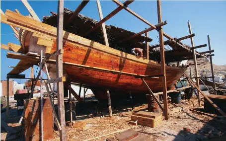  ?? AFP ?? Sur, on the east coast of Oman, is the only region where the country’s seafaring heritage endures