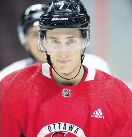  ?? WAYNE CUDDINGTON ?? With Kyle Turris on his way to unrestrict­ed free agent status, it’s unclear if the Senators have the flexibilit­y to lock him up long term.