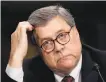  ??  ?? William Barr was evasive during Wednesday’s hearing.