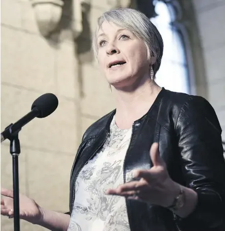  ?? JUSTIN TANG/THE CANADIAN PRESS ?? Labour Minister Patty Hajdu says officials are looking at finding ways to help young people in the job market by reviewing Canada Summer Jobs and other youth employment programs.