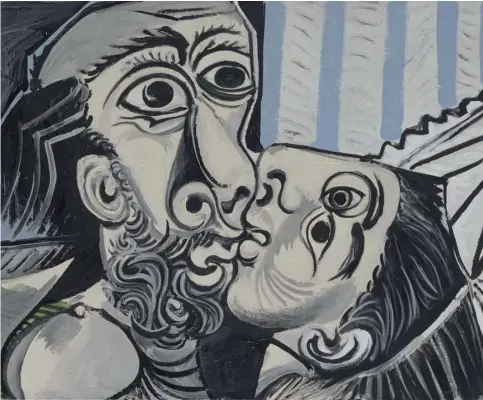  ??  ?? Pablo Picasso Il bacio, 1969 olio su tela, 97x130 cm Paris, Musée National Picasso Credito fotografic­o: © RMN-Grand Palais (Musée national Picasso-Paris) /Jean-Gilles Berizzi/ dist. Alinari