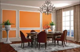  ?? METRO NEWS SERVICE PHOTO ?? Renovating a dining room doesn’t require a large investment of time and money. A few simple steps can give dining spaces a whole new feel without busting homeowners’ budgets.