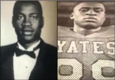  ?? Photos courtesy of Floyd family ?? Yearbook photos of George Floyd from his time at Yates High School in Houston.