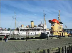  ??  ?? Kids will love romping the decks of Theodore the Tugboat and CSS Acadia.