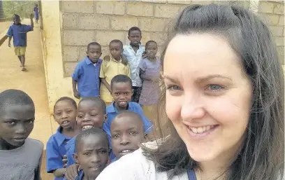  ??  ?? Experience St Modan’s High teacher Lesley Kettles spent time in Rwanda