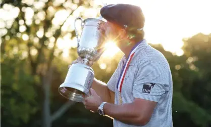  ?? Photograph: Jamie Squire/Getty ?? Bryson DeChambeau after winning the 120th US Open. ‘His bomb and gouge approach is rendering great old courses impotent, offending golfing purists who dislike his power game.’