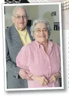  ??  ?? TEST OF TIME: Devoted couple Colin and Alice Anson, above, in 2010, left, and right, Colin in his army uniform