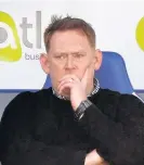  ??  ?? Raging David Hopkin was incensed with the match officials at the end