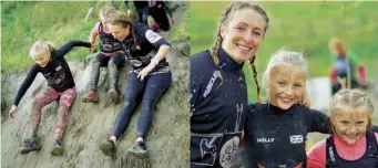  ?? Ilja Honti ?? Nicola Child does obstacle-course racing with her daughters Holly and Amelia. Photograph by
