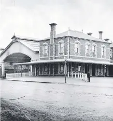  ??  ?? GRAND: Geelong Railway Station in the 1880s.