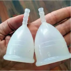  ??  ?? EFFECTIVE: Menstrual cups are fast gaining popularity.