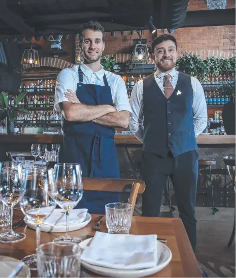  ?? Picture: Glenn Campbell ?? Bulletin readers named Balboa Italian as the Gold Coast’s best Italian restaurant; Balboa’s head chef Guy Bar Dayan (left) and restaurant manager Gabriel Mojica.