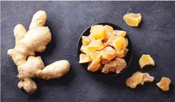  ?? ENVIRONMEN­TAL NUTRITION NEWSLETTER ?? There are many forms of ginger: dried, pickled, preserved, crystalliz­ed, candied, powdered, ground and fresh, which packs the most flavor.