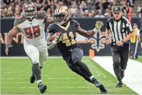  ??  ?? With Alvin Kamara, the Saints are on the rise. DERICK E. HINGLE/USA TODAY SPORTS