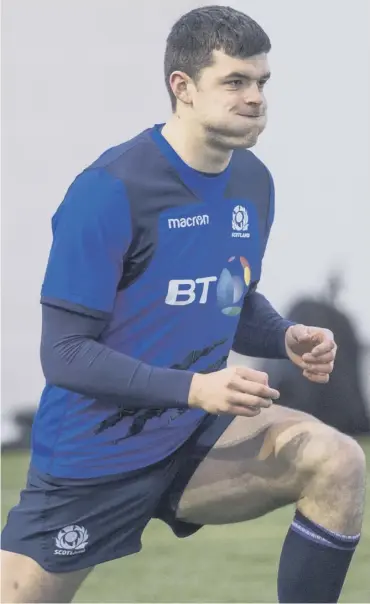  ??  ?? 0 Blair Kinghorn will make his first start for Scotland when they take on Ireland in Dublin on Saturday.