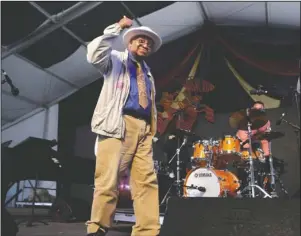  ?? The Associated Press ?? MARSALIS: Ellis Marsalis during the New Orleans Jazz & Heritage Festival on April 28, 2019, in New Orleans. New Orleans Mayor LaToya Cantrell announced Wednesday, April 1, 2020, that Marsalis has died. He was 85.