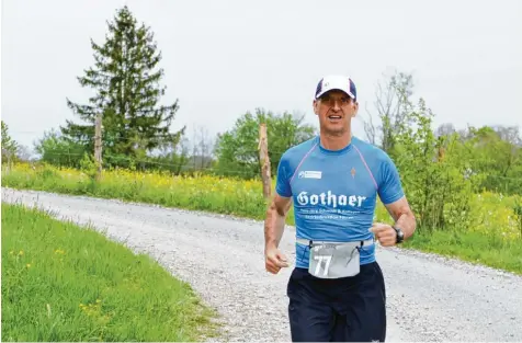  ?? Archivfoto: Jasmin Vogl ?? Am 16. Juli beginnt für den Reichlinge­r Ultraläufe­r Konrad Vogl ein ganz besonderes Abenteuer: Er startet beim Deutschlan­d Lauf.