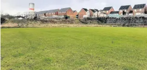  ?? Pictures: Carmarthen­shire Council ?? The overflow car park at Penybanc RFC, near Ammanford, will be built along the strip at the top where the long grass is.