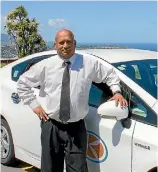  ??  ?? Nishad Hussein is one of 20 drivers who have already signed up to the app. He also works for Capital Taxis.