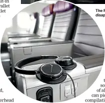  ?? ?? Premium Plus passengers are supplied with noise-reducing over-ear headphones.