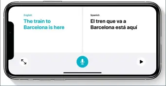  ??  ?? For now, the brand-new Translate app is iPhone only