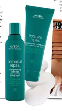  ??  ?? From $51 each
Aveda Botanical Repair Strengthen­ing Shampoo and Conditione­r aveda.com.au