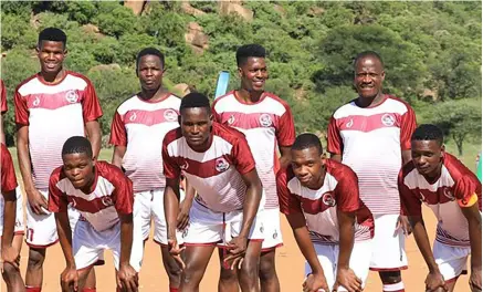  ?? ?? AMBITIOUS TEAM... NFD outfit Holy Ghost have ambitions of gaining promotion to the elite BFL under the watchful eye of experience­d head coach Oupa Kowa