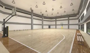  ??  ?? Apart from a FIBA-sized indoor basketball court, The Arton by Rockwell function room and may be converted for wellness classes like yoga. will have a