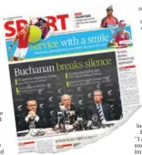  ??  ?? The back page of the sports section from last week’s Sunday Star-Times.