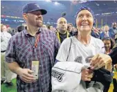  ?? KEVIN C. COX/GETTY IMAGES ?? Galynn Brady, the mother of QB Tom Brady, smiles after Super Bowl LI. She has battled undisclose­d health issues.