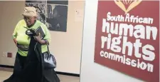  ?? /THULANI MBELE ?? MEC for sports, arts, culture and recreation Faith Mazibuko at the SAHRC in Braamfonte­in yesterday.