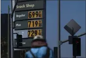 ?? JAE C. HONG — THE ASSOCIATED PRESS ?? Gas prices are shown in Los Angeles.