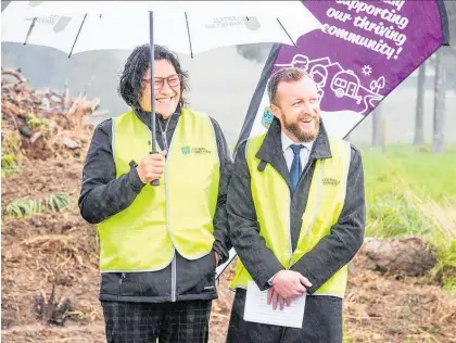  ?? ?? MP for Ikaroa-Rā whiti Meka Whaitiri and Associate Minister for Transport and Local Government Kieran McAnulty join a bus trip to check out the upgrades on Pō rangahau and Wimbledon Roads.