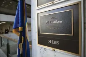  ?? AP FILE PHOTO ?? In this Dec. 7, 2017 file photo, the office of Sen. Al Franken, D-Minn., is seen in the Hart Senate Office Building on Capitol Hill in Washington. Most Americans say sexual misconduct is a major problem in U.S. society wherever people go to work, train...