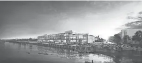  ?? KOMATSU MINING CORP. ?? Komatsu Mining Corp.'s future Harbor District corporate campus will include a large office building.