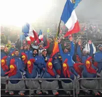  ?? Foto Joe Klamar/AFP ?? Na meglenem Moravskem so sinoči najbolj rajali francoski privrženci.