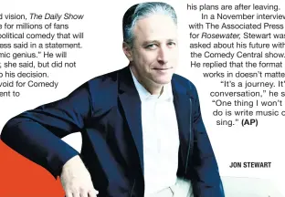  ??  ?? JON STEWART