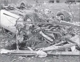  ?? MEDIANEWS GROUP FILE PHOTOS ?? A photo from the 1976West Bloomfield Township tornado. The twister, which was charted as having F-4strength, killed one person and injured dozens.