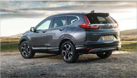  ??  ?? The CR-V Hybrid is so quiet in all-electric mode that Nissan has fitted an Acoustic Alert Warning system