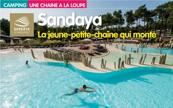  ??  ?? Bel exemple de « sobriété à la Sandaya », la piscine du Soustons Village (Soustons, Landes) est parfaiteme­nt intégrée dans le décor local.
