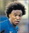  ??  ?? HAPPIER: Willian