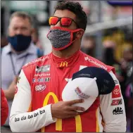  ?? (AP/Brynn Anderson) ?? Bubba Wallace is one of the few drivers in NASCAR who has openly supported vaccinatio­n against covid-19. Wallace’s 23XI team recently held a mass vaccinatio­n day at its shop for employees and their families.