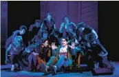  ?? MATTHEW MURPHY & EVAN ZIMMERMAN FOR MURPHYMADE ?? Nick (Dillon Klena, surrounded by ensemble dancers) feels the pressure of living up to perfection in the musical “Jagged Little Pill.”