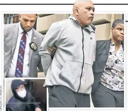  ?? ?? RECIDIVIST: Ramon Rotestan (above Thursday and inset) is busted for rape months after being freed for another rape conviction.