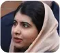  ??  ?? Pakistan Malala Yousafzai (1997) Activist, Nobel Prize winner