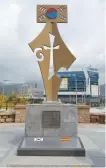  ??  ?? The monument of the first recorded Westerner who came to Korea — with the Bible