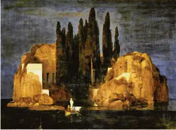  ?? Foto: Kunstmuseu­m Basel/akg images ?? Costanza, eine der Figuren in Haydns Oper „L’isola disabitata“, mag das unbewohnte Eiland, auf das es sie verschlage­n hat, vor gekommen sein wie die von Arnold Böcklin gemalte „Toteninsel“(1880).