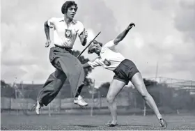  ??  ?? Athletic prowess: Stella Walsh (left) won a gold medal in the 100 metres at the 1932 Olympics and a silver medal at the 1936 Games